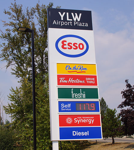YLW Plaza, the convenient place to gas up, eat, or pick up a quick snack....